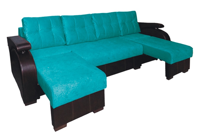 малахит 5 п-образный диван угловой