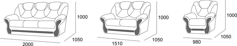 шарлотта 4 большой диван